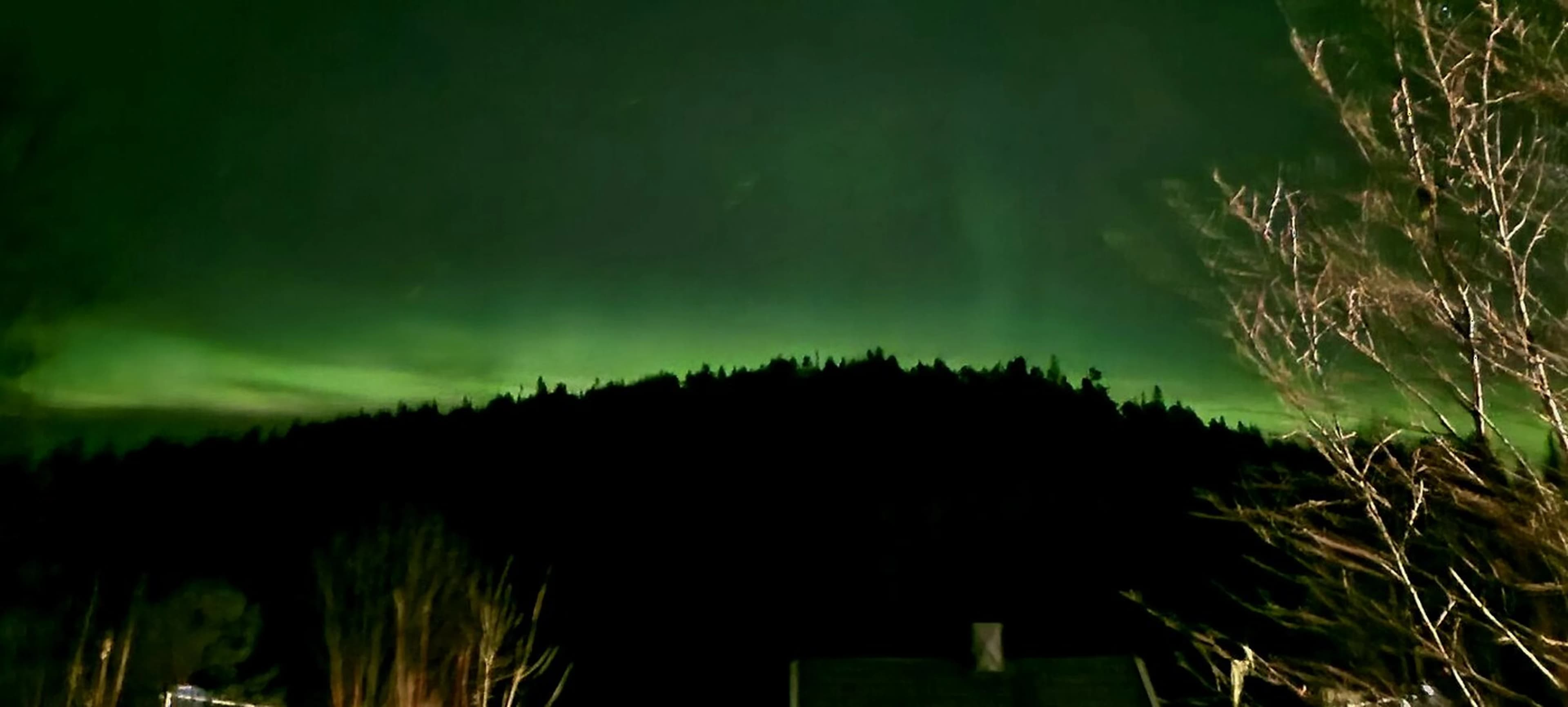 Nordlys over Bjørnli